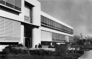 The main building of the original Stockton College in the 1960s.