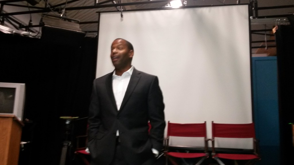OFFERING CAREER ADVICE: Damany Lewis speaks to RTV students. PHOTO BY KEVIN FLEISCHMAN
