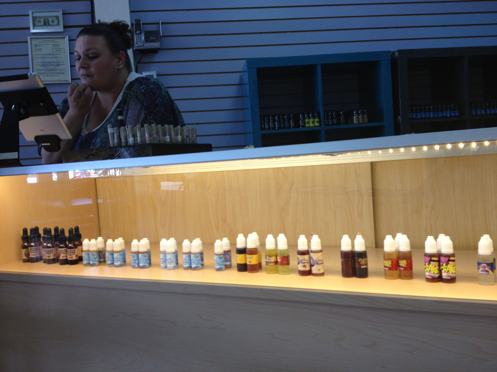 FLAVORTOWN: An assorted selection of vapors juices at Just the Tip Vapors in Stockton.
