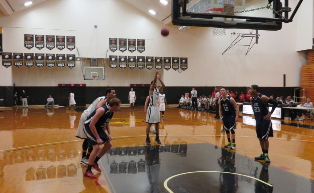 IN PLAY: Mustang Troy Anderson shots free throws on Jan. 28.