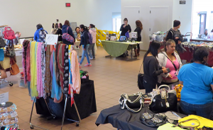 SELLING WARES: Sellers display clothing and accessories in Upper Danner. PHOTO BY JERMAINE DAVIS