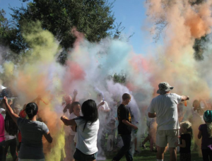 CELEBRATION: The crowd celebrates Stockton at Victory Park on Oct. 4. PHOTO BY ORLANDO JOSE