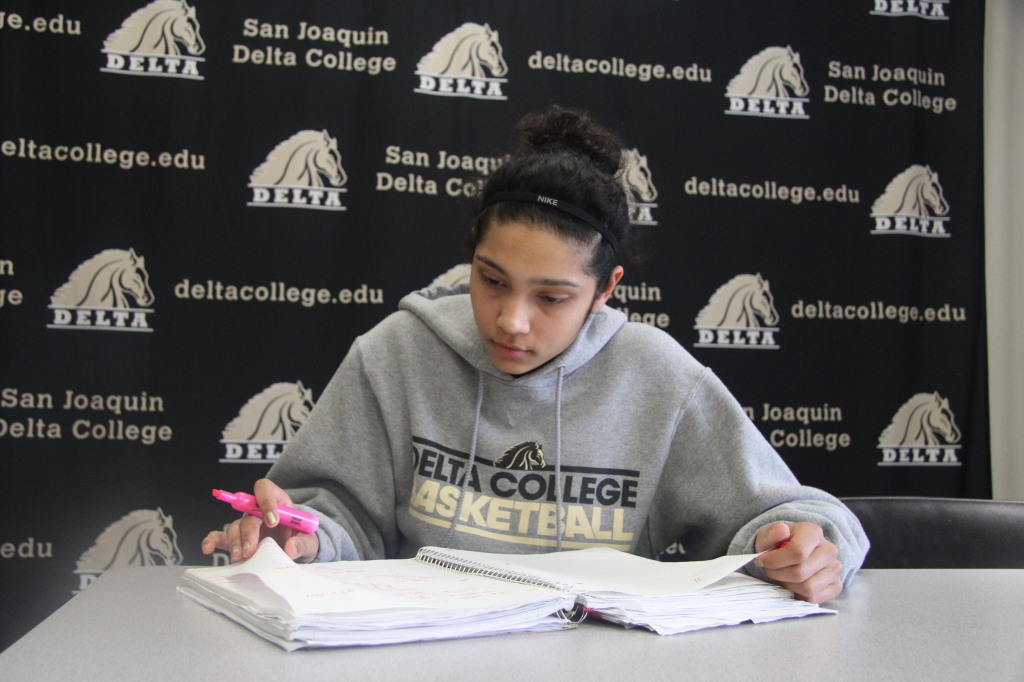 IN THE ZONE: Student-athlete Nishalina Buksh putting in work off the court. PHOTO BY RICHARD REYES